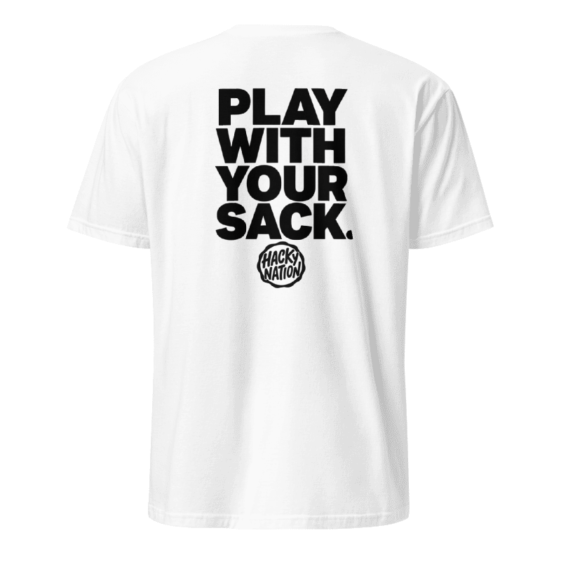 Hacky Nation Tee White — back